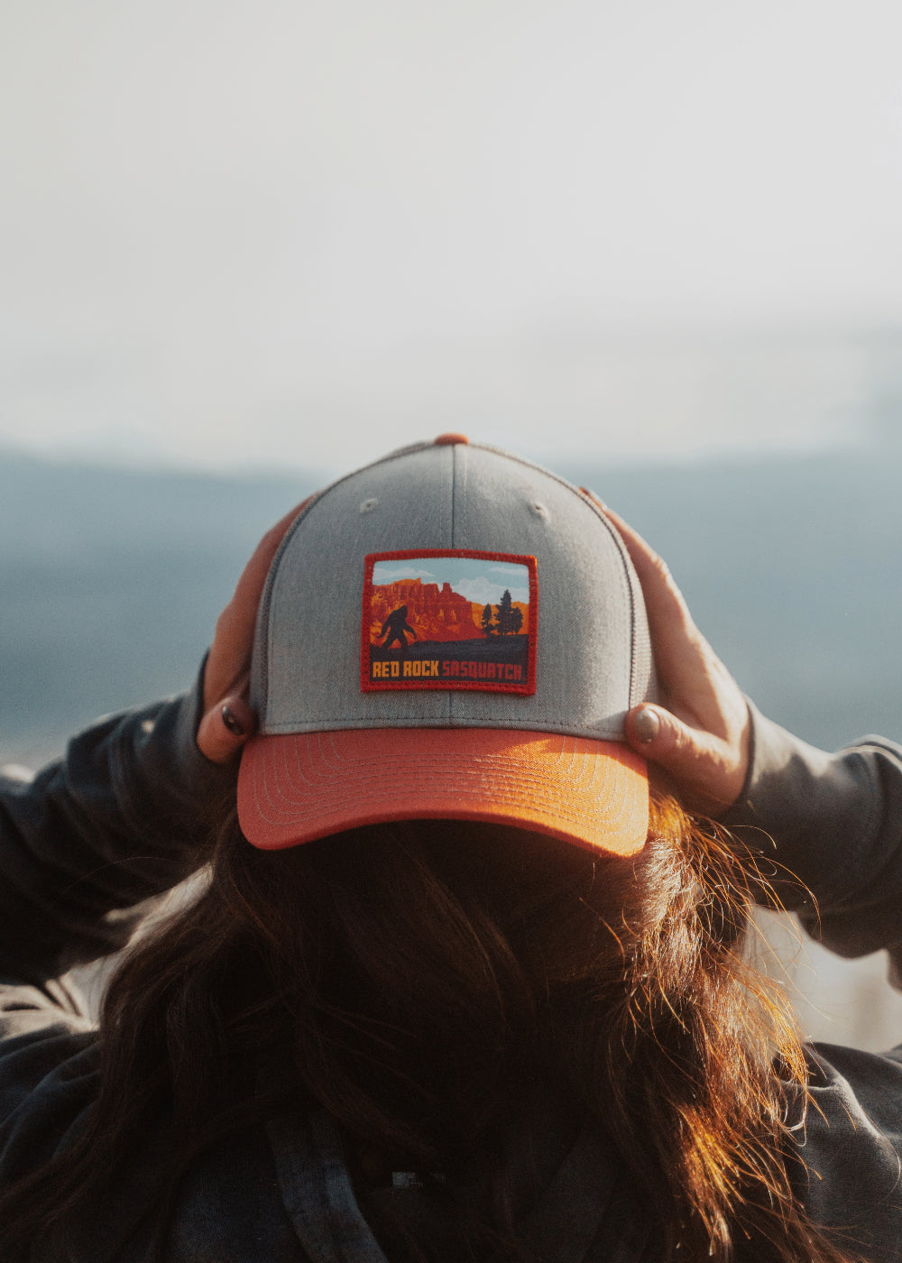 Bryce Canyon trucker hat with a unique outdoor-themed patch.