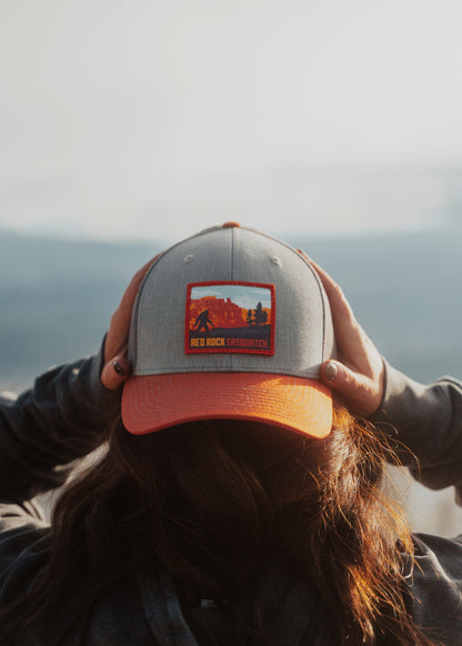 Bryce Canyon trucker hat with a unique outdoor-themed patch.
