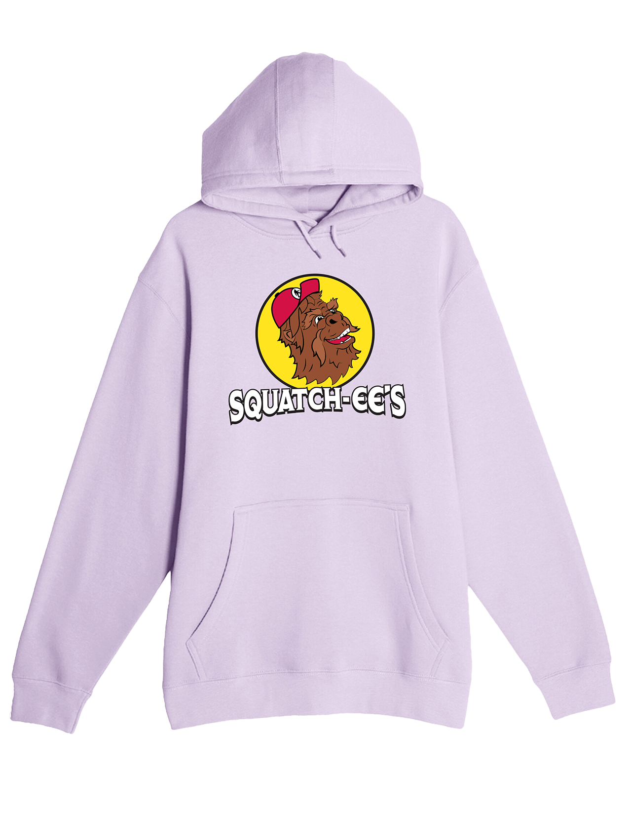 Lilac Squatch-ee's hoodie. A fun and unique design.