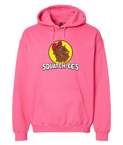 Pink Lemonade Squatch-ee's hoodie. Fun Buc-ee's parody.