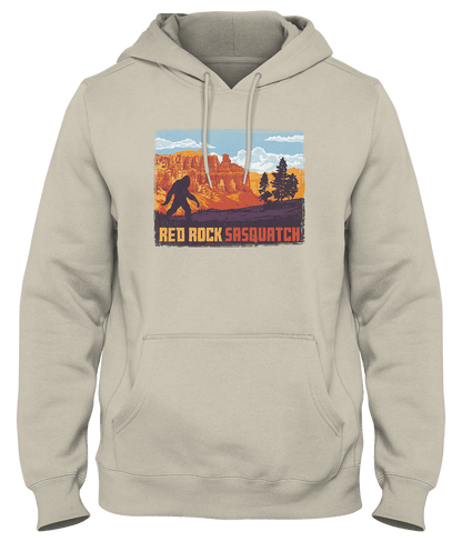 Explore Bryce Canyon National Park with this sand-colored Sasquatch hoodie. Comfortable and stylish for any outdoor adventure.